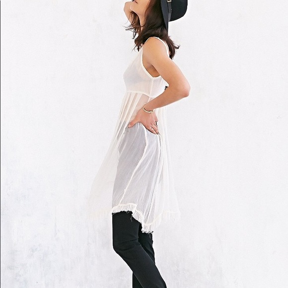 SOLDDD Kimchi blue white chiffon cami NWOT - Picture 4 of 5